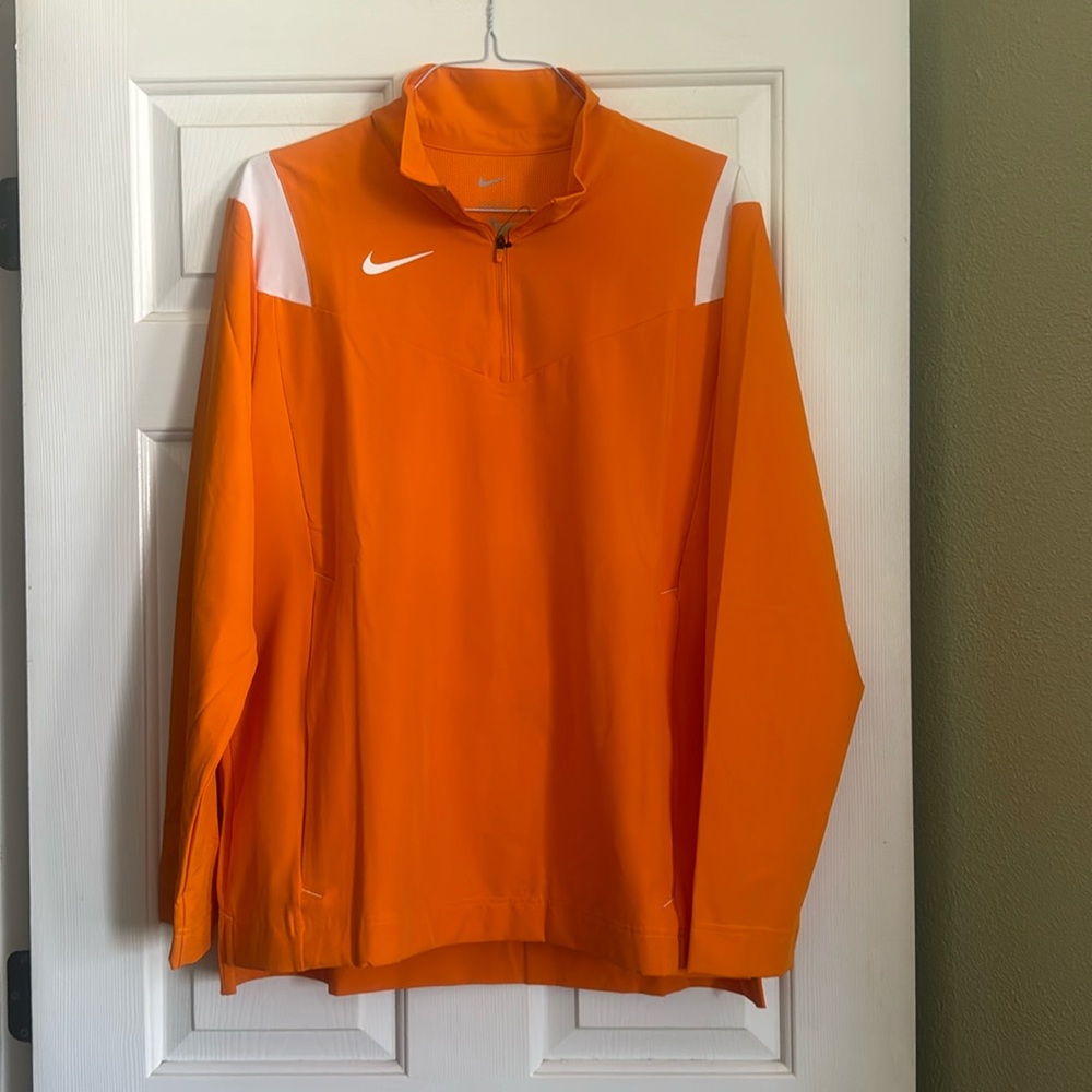 NWT Orange Nike quarter zip jacket
